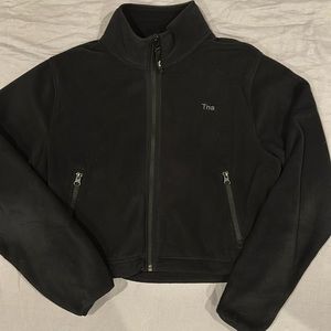 Aritzia TNA fleece crop jacket